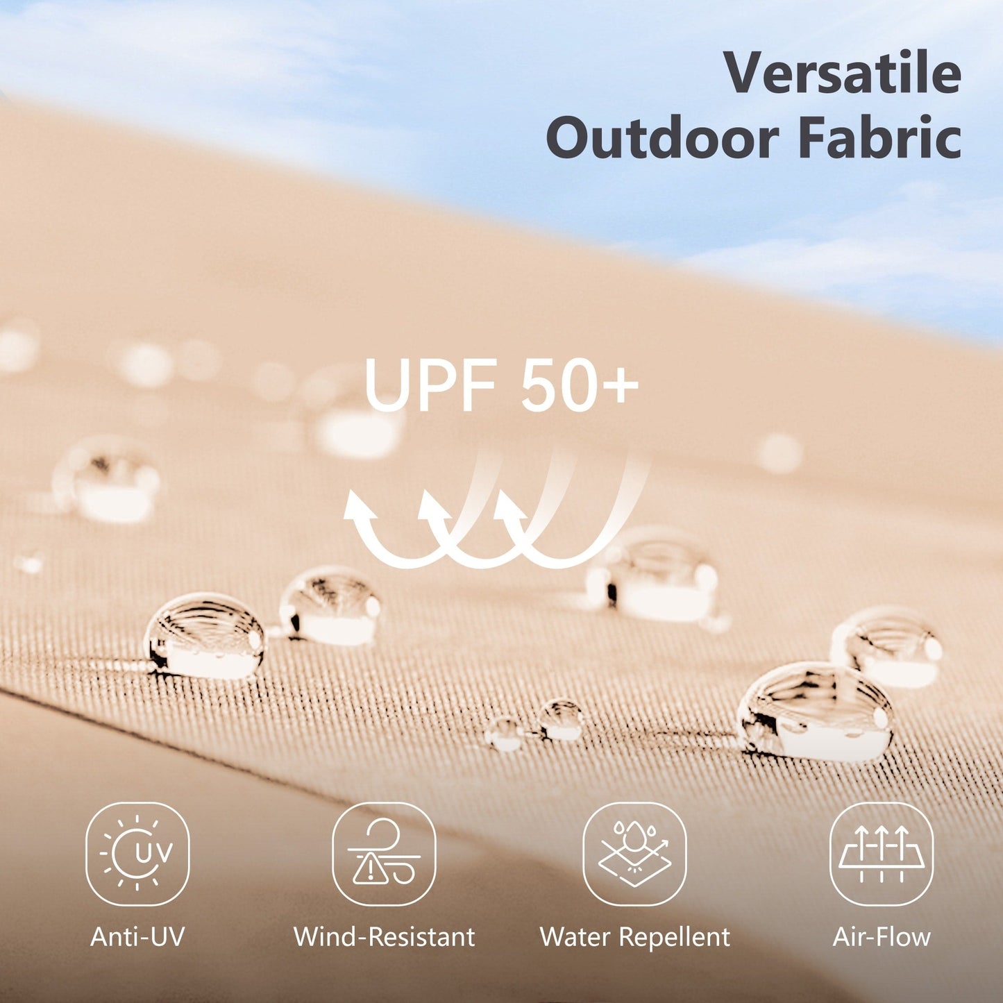 MAISON ARTS Parasol de terrasse double face extra large de 4,5 m avec socle inclus
