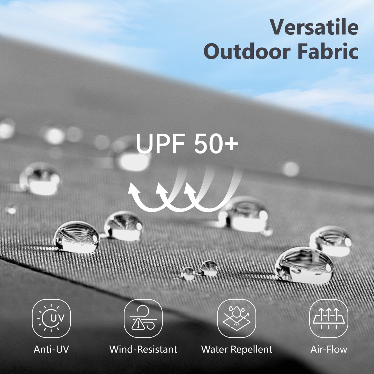MAISON ARTS Parasol de terrasse double face extra large de 4,5 m avec socle inclus