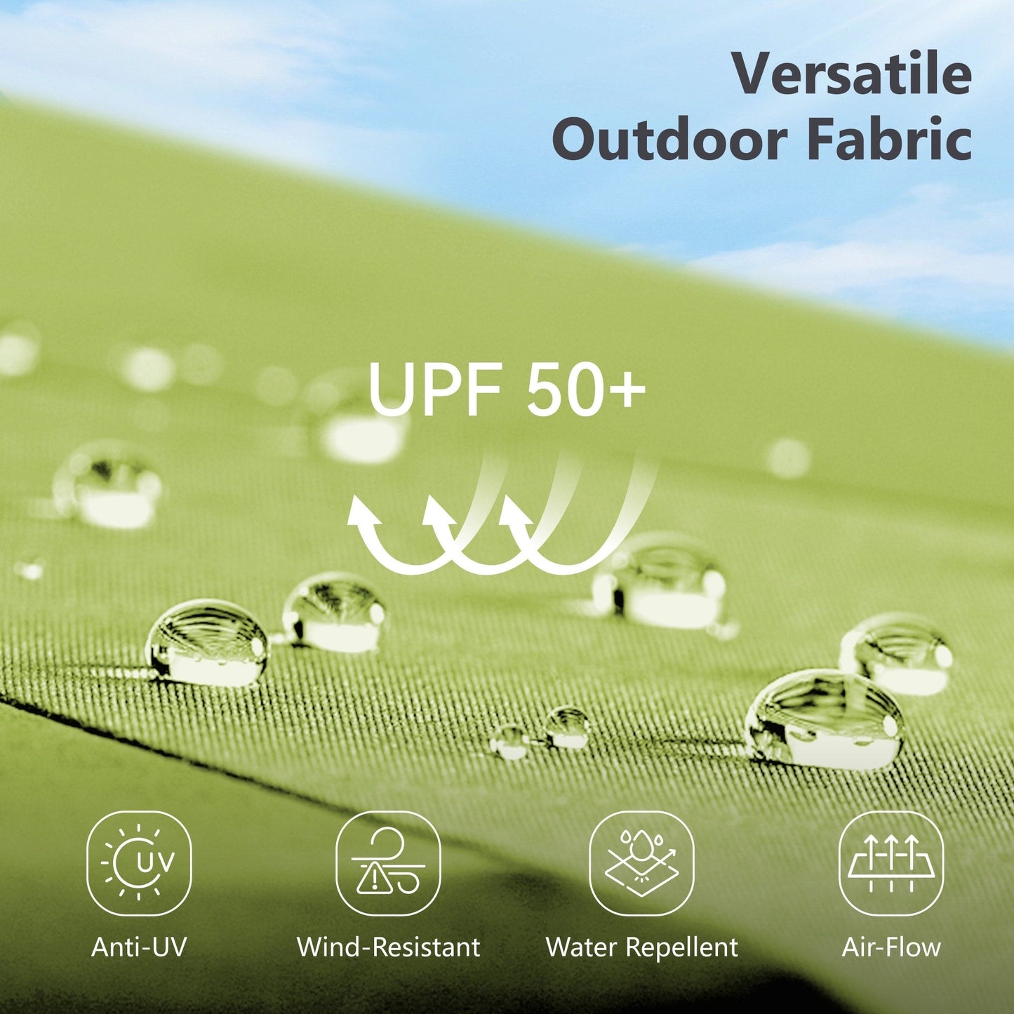 MAISON ARTS Parasol de terrasse double face extra large de 4,5 m avec socle inclus