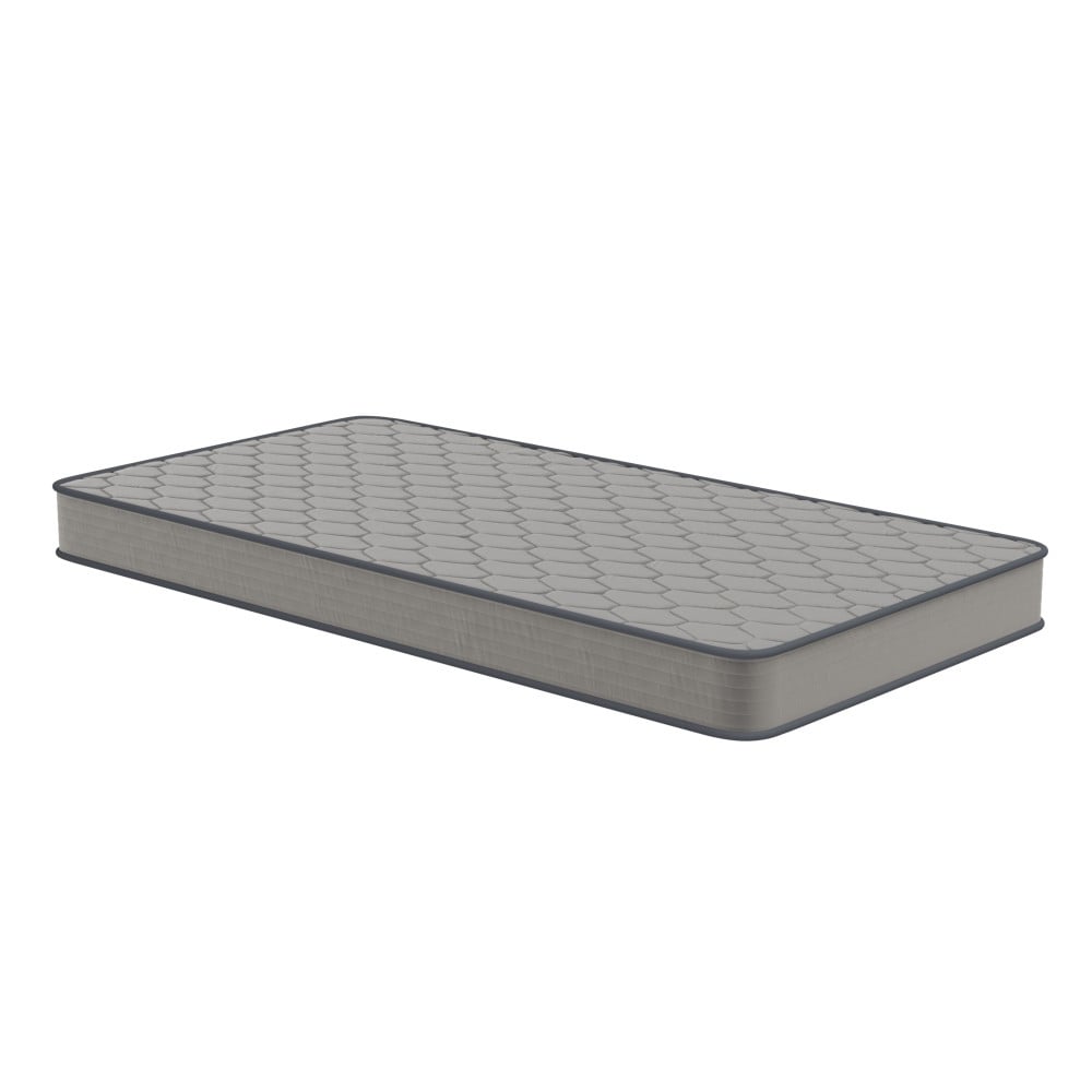 Matelas hybride à ressorts à revêtement semi-rigide de densité moyenne