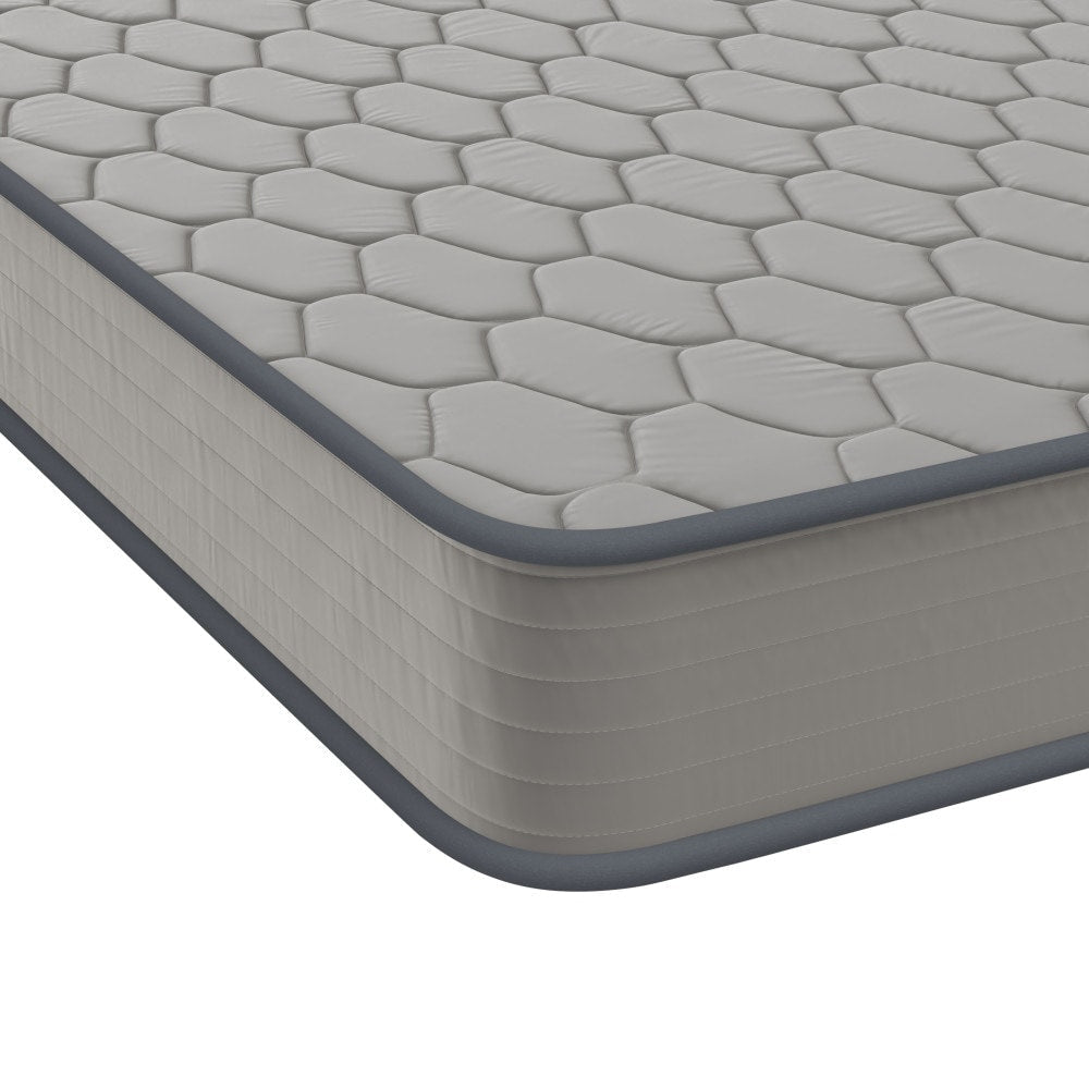 Matelas hybride à ressorts à revêtement semi-rigide de densité moyenne