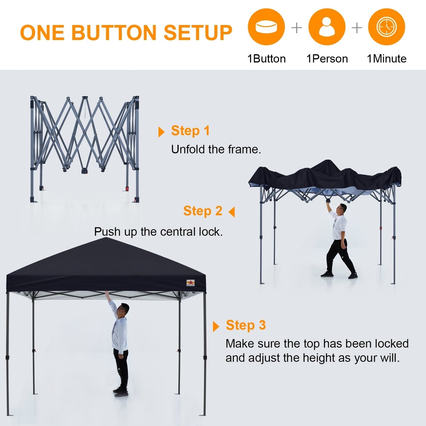ABCCANOPY Tente de parasol pliable et facile à monter, durable, pour extérieur.