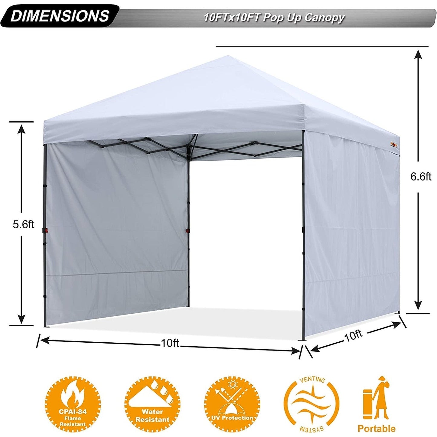 ABCCANOPY Tente de parasol pliable et facile à monter, durable, pour extérieur.