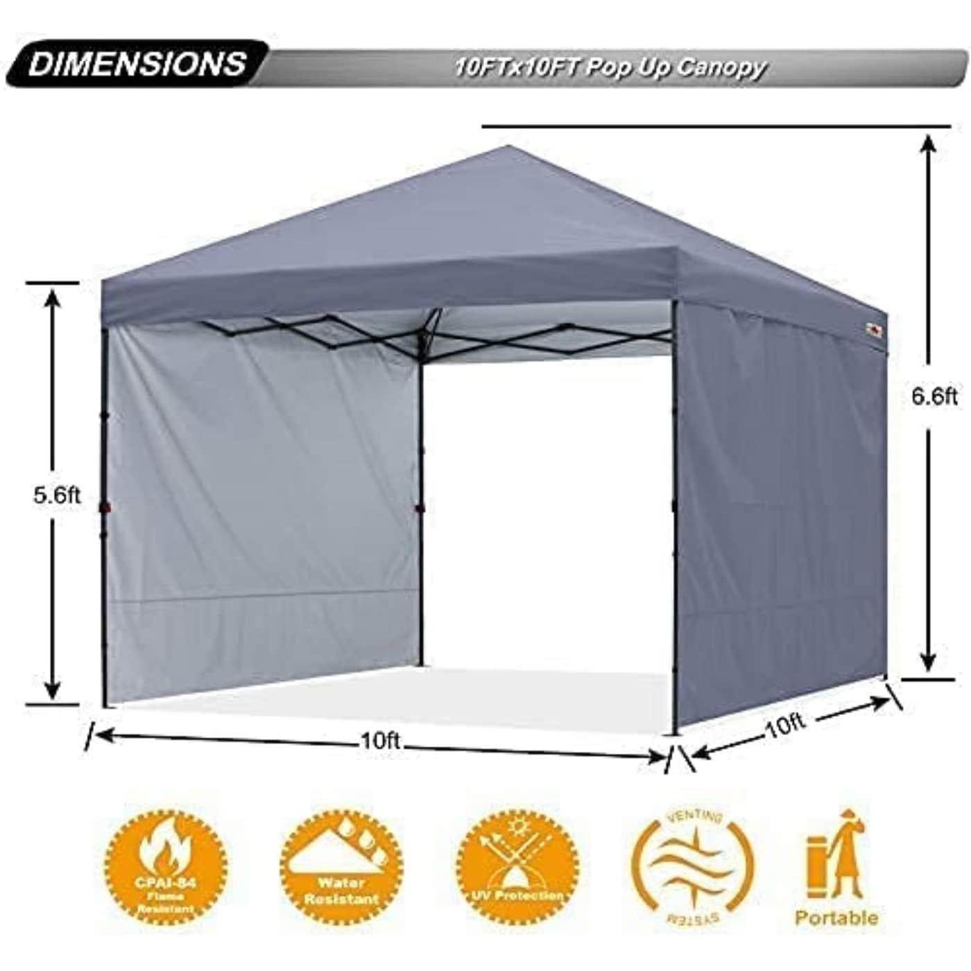 ABCCANOPY Tente de parasol pliable et facile à monter, durable, pour extérieur.