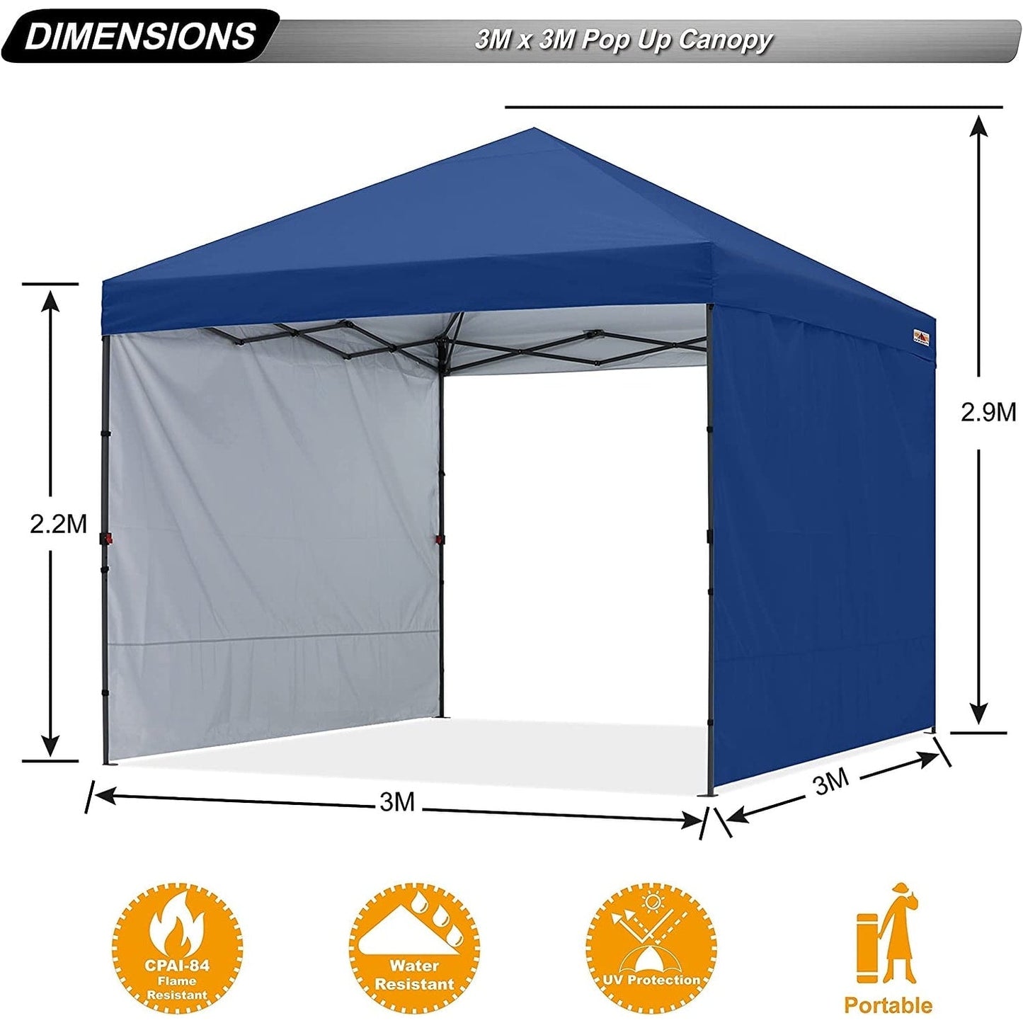 ABCCANOPY Tente de parasol pliable et facile à monter, durable, pour extérieur.