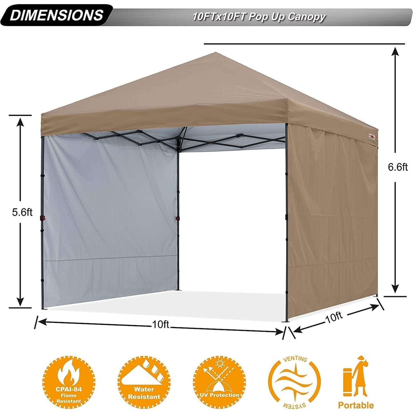 ABCCANOPY Tente de parasol pliable et facile à monter, durable, pour extérieur.