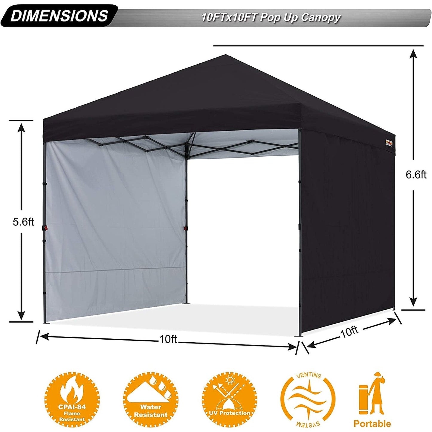 ABCCANOPY Tente de parasol pliable et facile à monter, durable, pour extérieur.