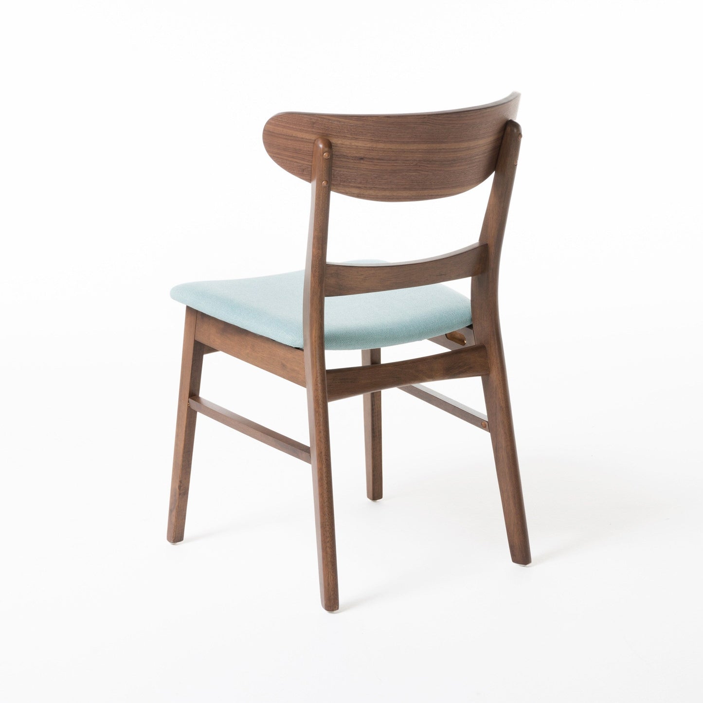 Chaise de salle à manger Abrielle en bois d'acacia rembourré, style moderne du milieu du siècle, par Christopher Knight Home (lot de 2)