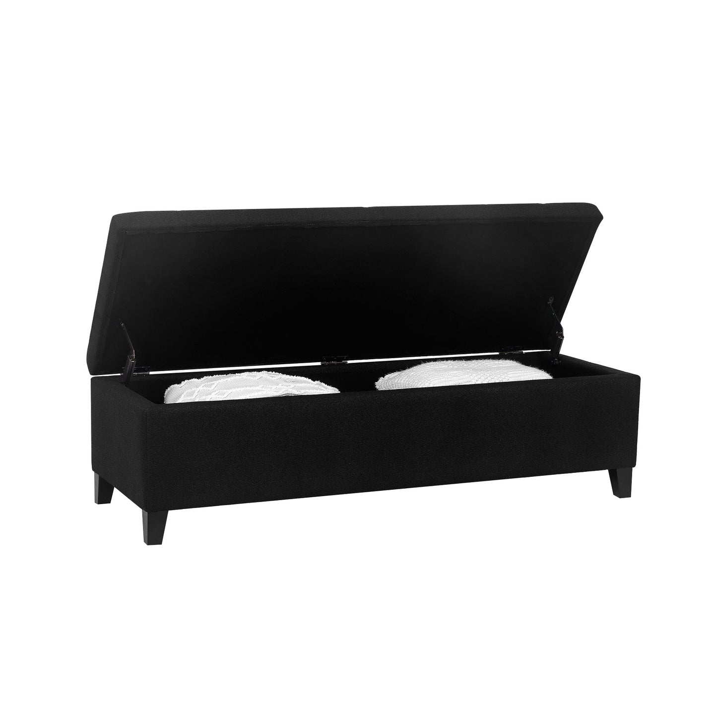 Tabouret de rangement Adeco 50 en simili cuir