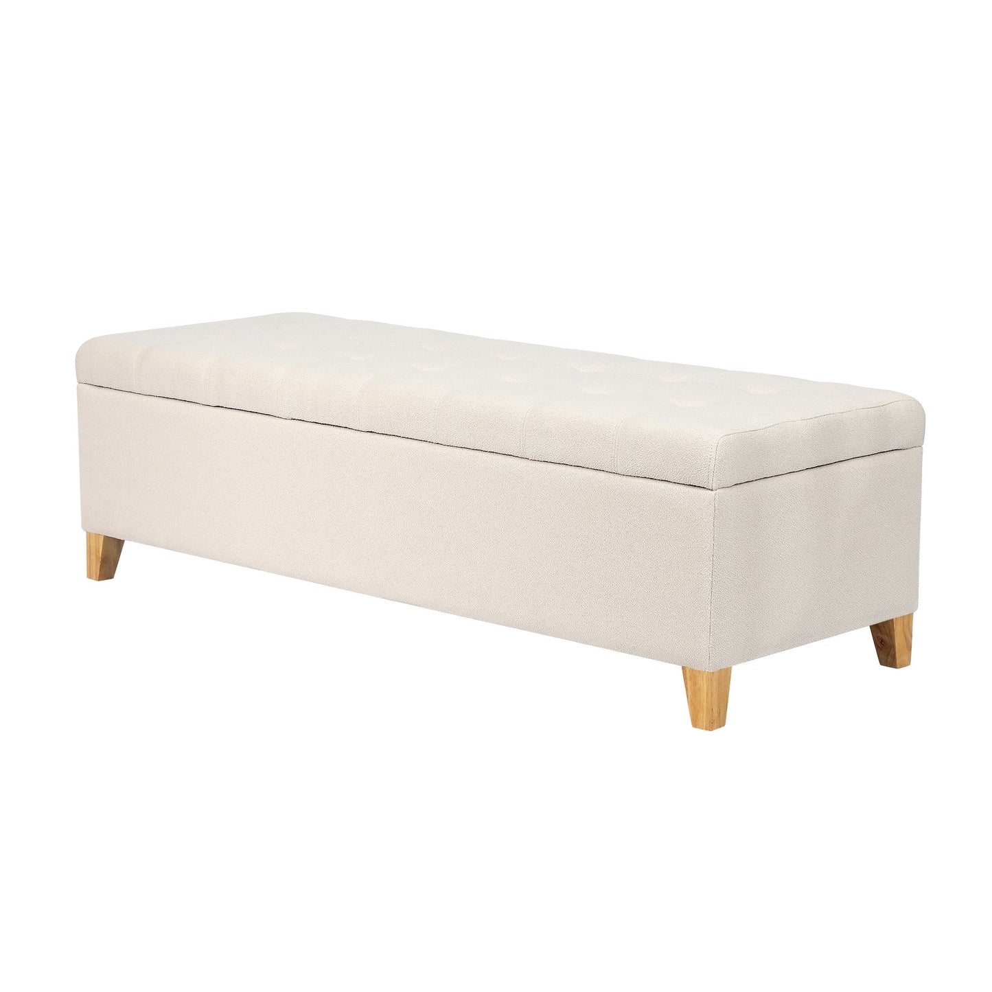 Tabouret de rangement Adeco 50 en simili cuir