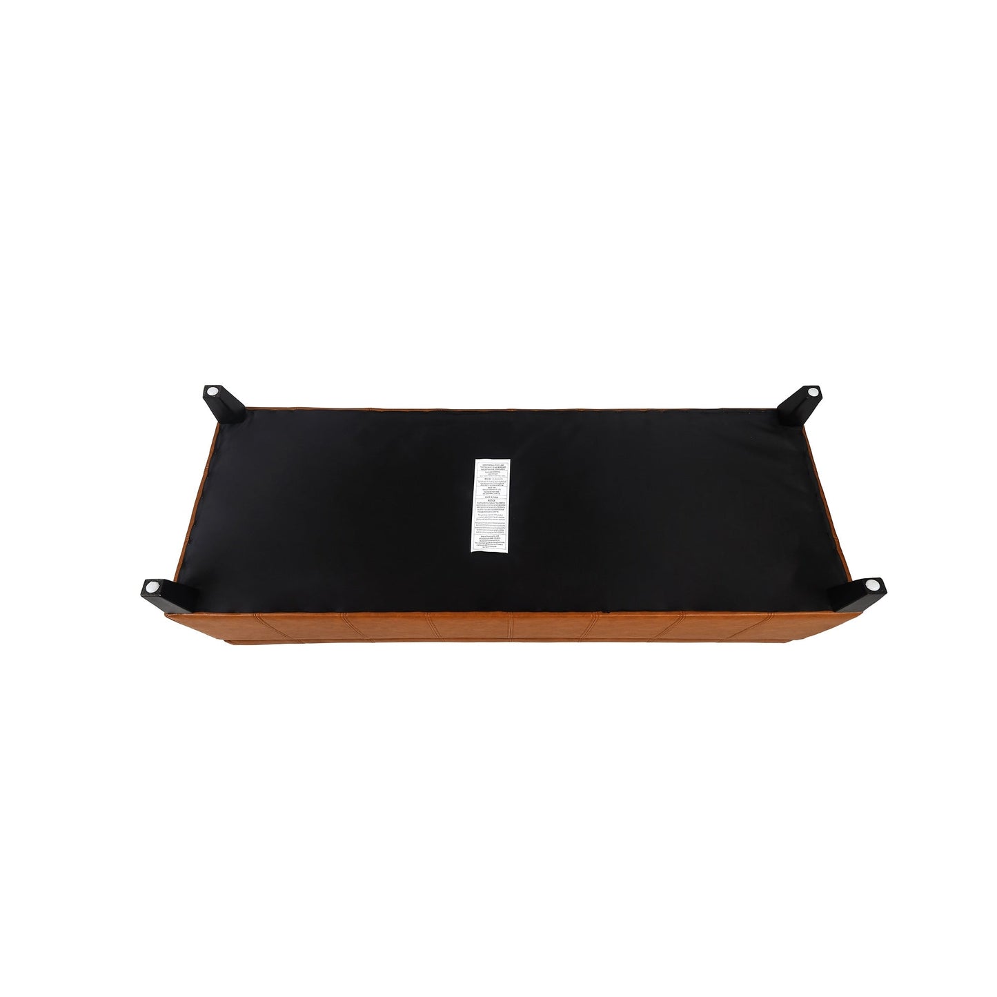 Tabouret de rangement Adeco 50 en simili cuir