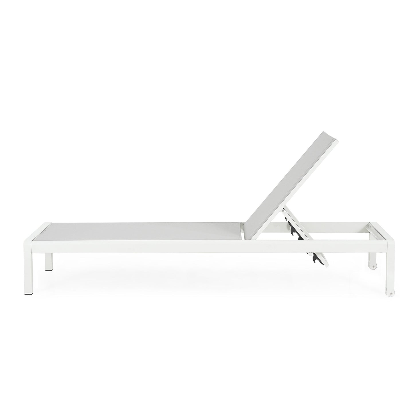 Chaise longue d'extérieur en aluminium Cape Coral (lot de 2) par Christopher Knight Home - 77,56 L x 25,20 l x 11,80 h (cm)