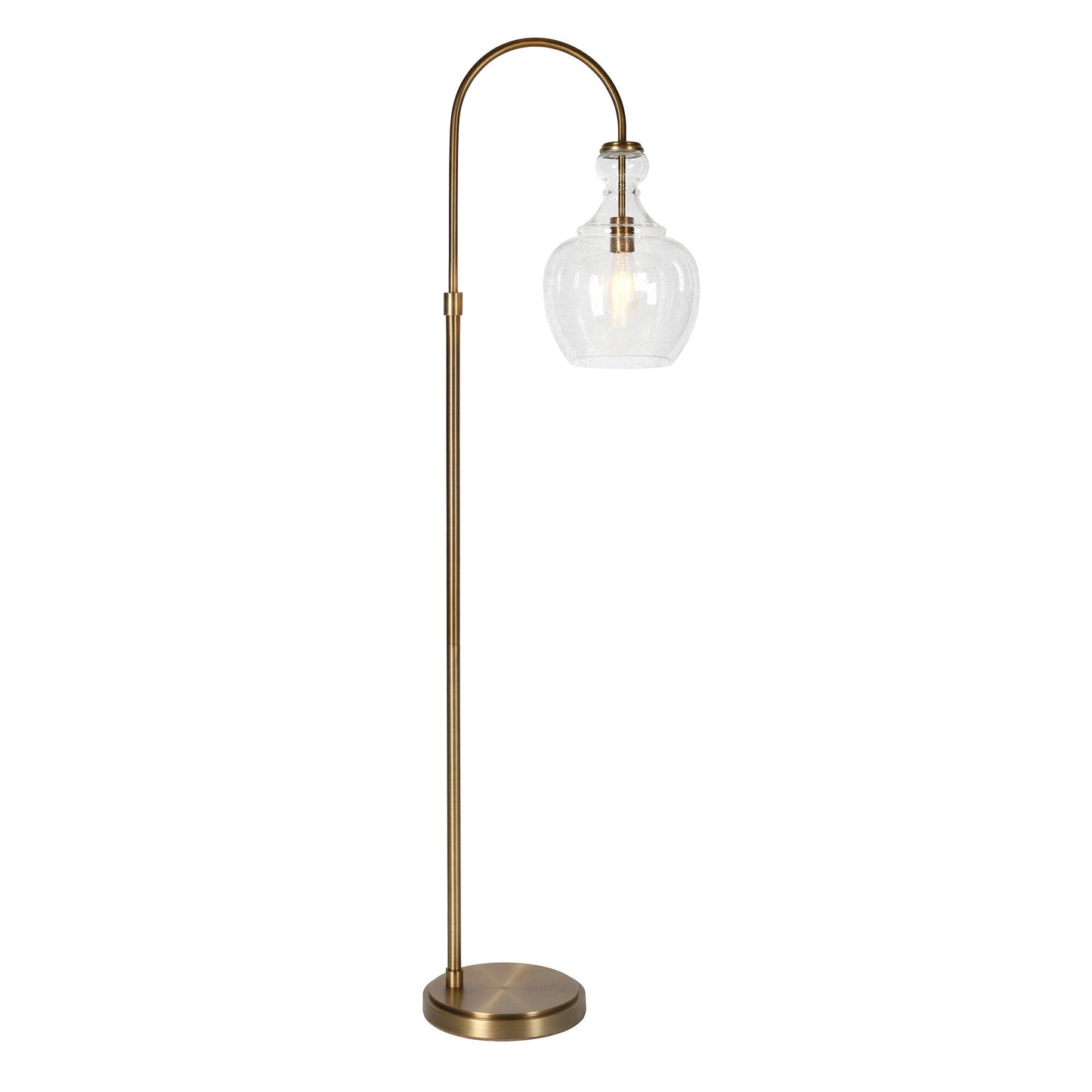 Verona Lampe de sol à arc avec abat-jour en verre