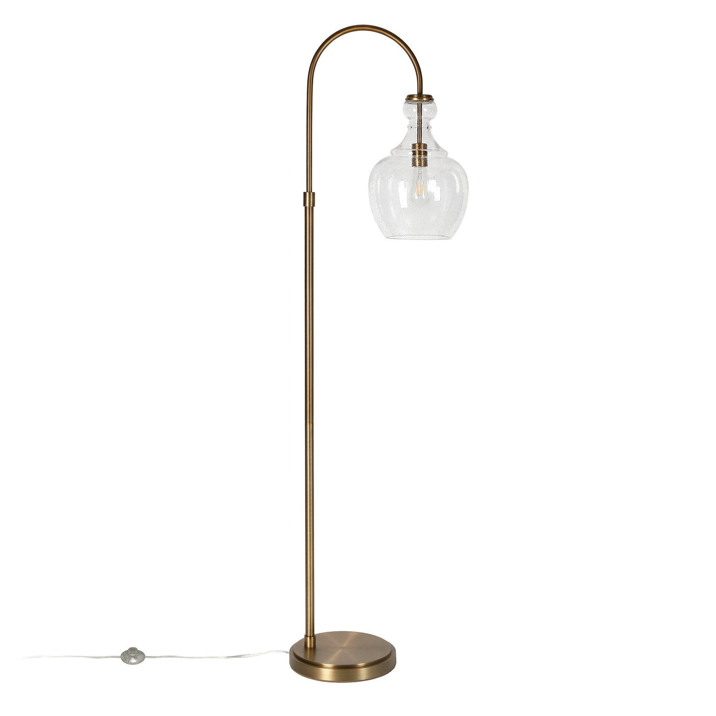 Verona Lampe de sol à arc avec abat-jour en verre