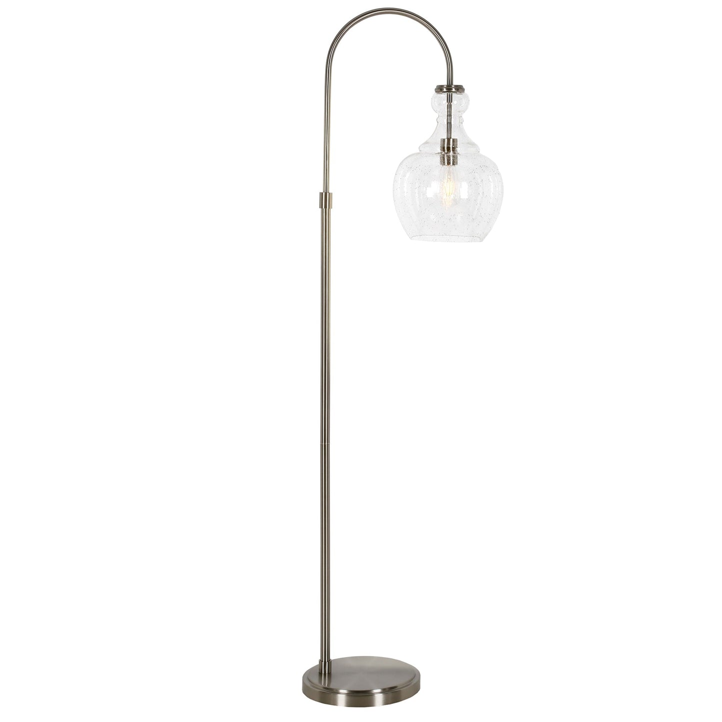 Verona Lampe de sol à arc avec abat-jour en verre