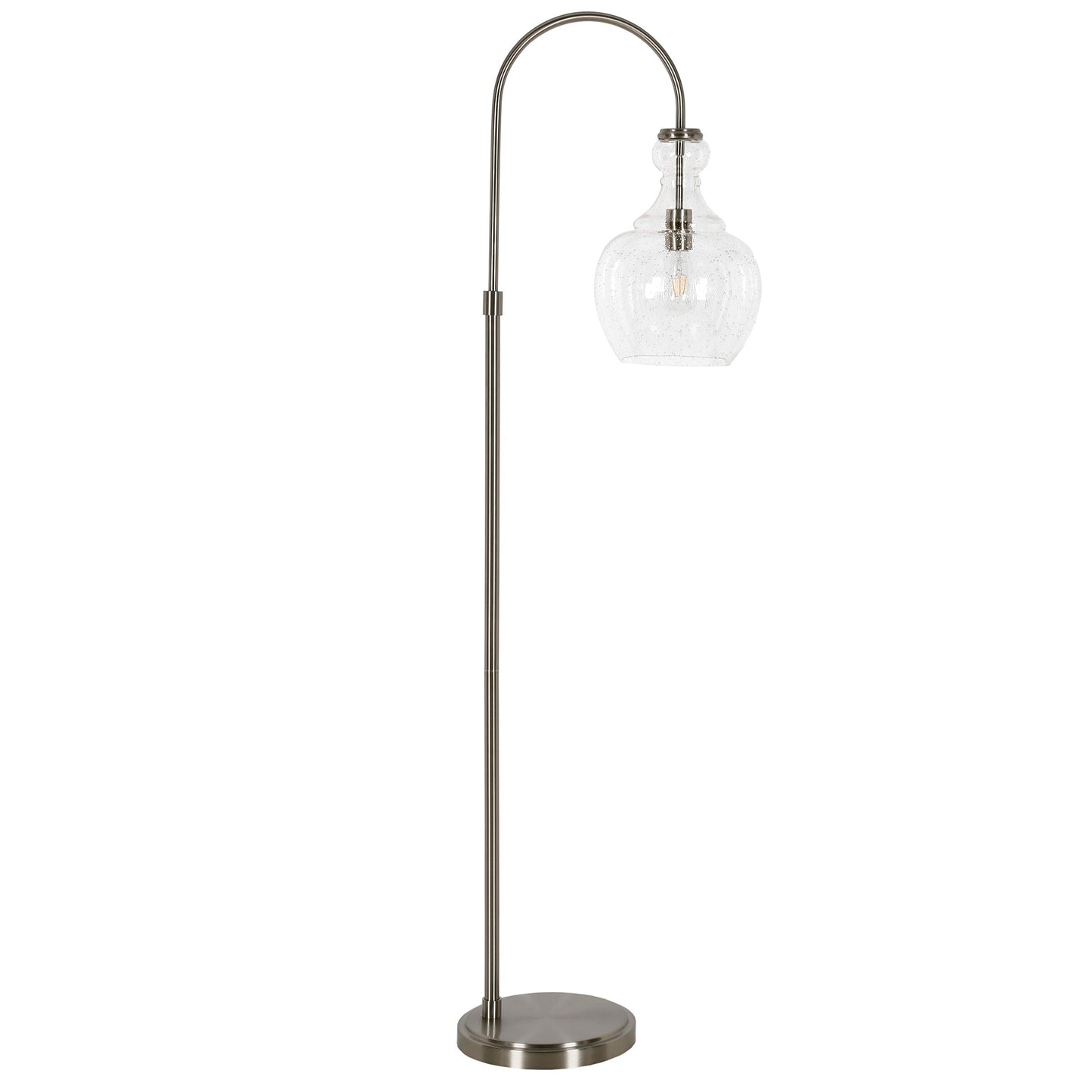 Verona Lampe de sol à arc avec abat-jour en verre