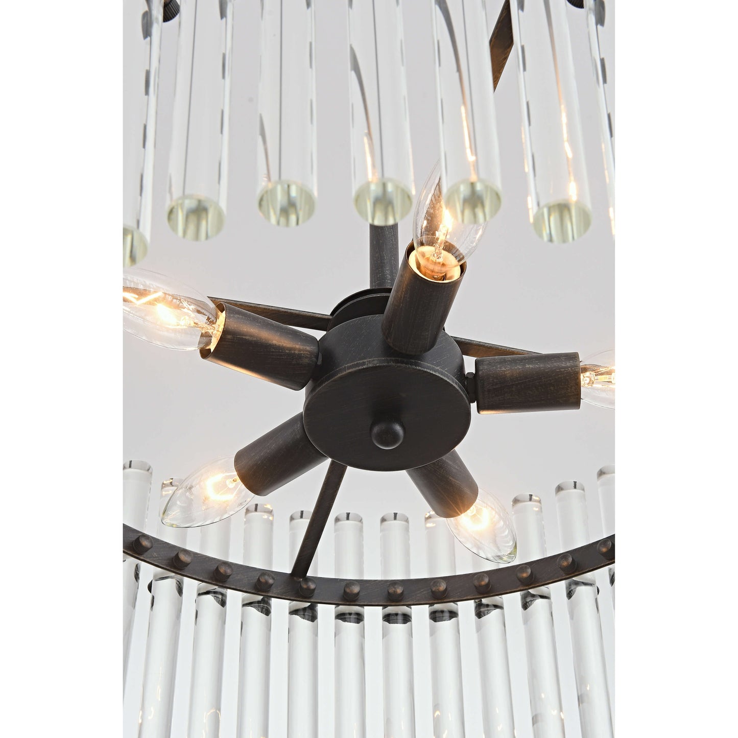 Luminaire suspendu en cristal Casandra à 5 lumières