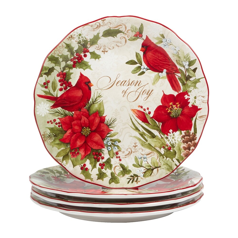 Service de vaisselle Certified International Winter's Medley, 16 pièces, pour 4 personnes.