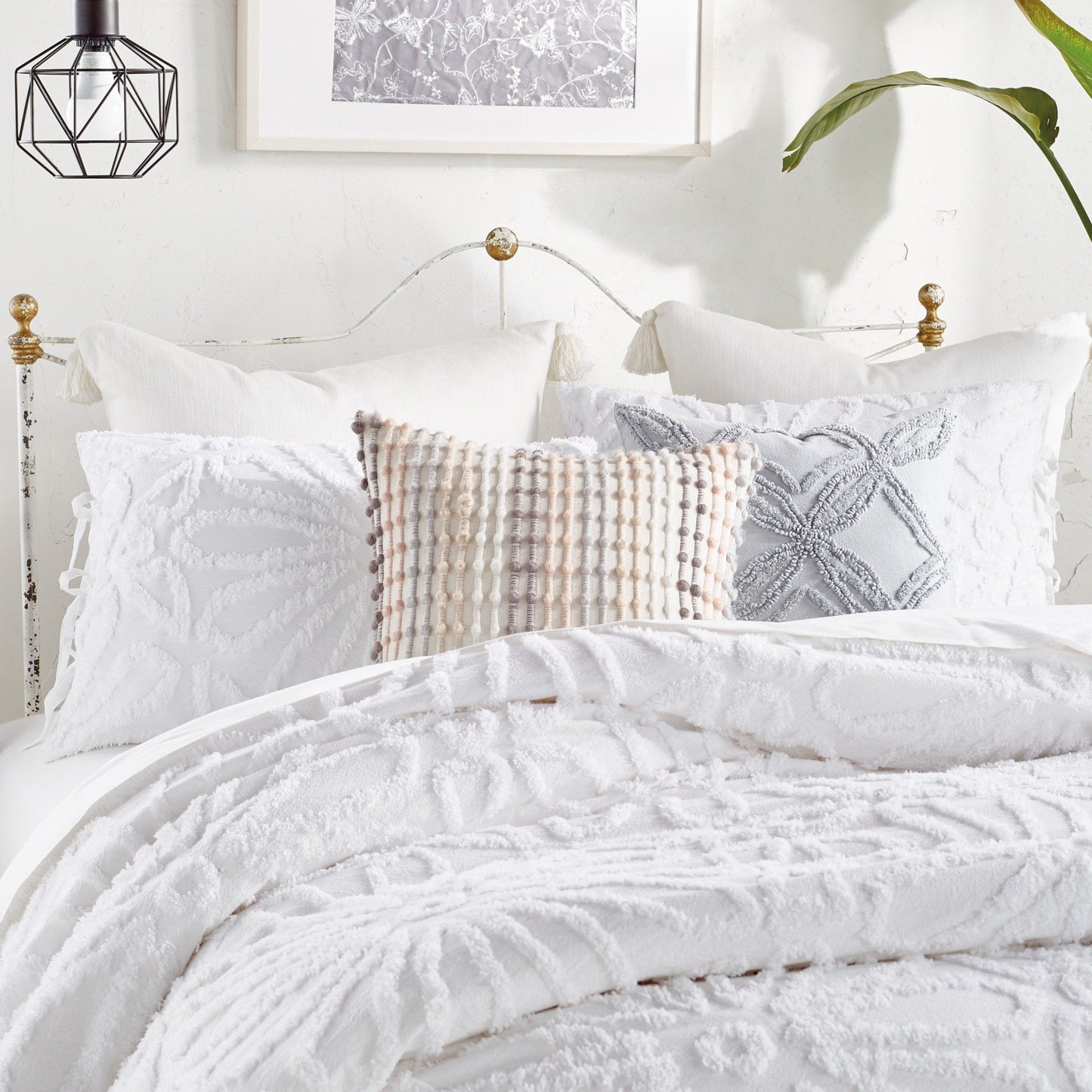 Ensemble de couette à médaillon en chenille Peri Home