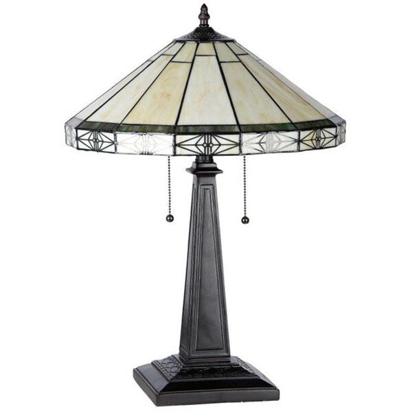 Lampe de table Tiffany Style Mission Design à 2 lumières