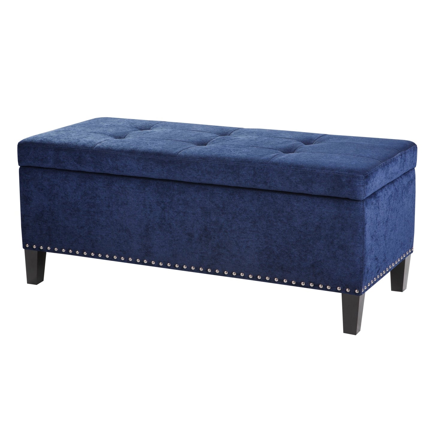 Banc de rangement Madison Park Shandra II avec dessus capitonné et fermeture amortie