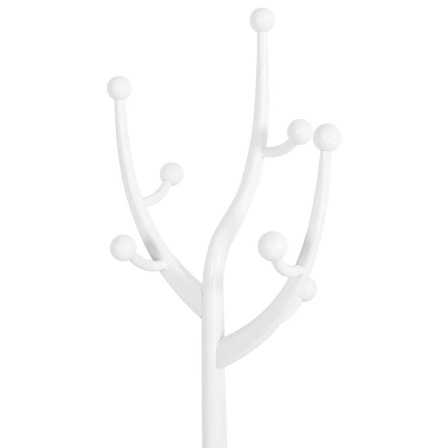 Porte-manteau sur pied en bois de caoutchouc en forme de branche d'arbre avec 8 crochets - 62,2 cm (l) x 179,5 cm (h)