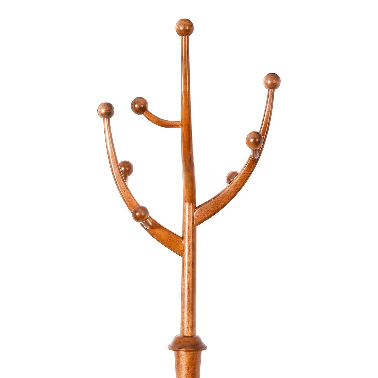 Porte-manteau sur pied en bois de caoutchouc en forme de branche d'arbre avec 8 crochets - 62,2 cm (l) x 179,5 cm (h)