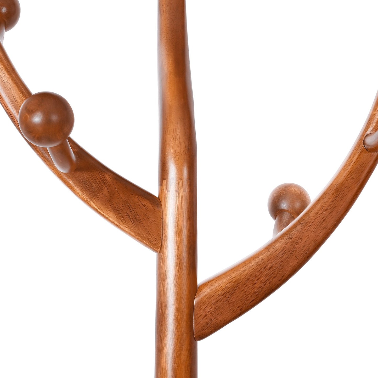 Porte-manteau sur pied en bois de caoutchouc en forme de branche d'arbre avec 8 crochets - 62,2 cm (l) x 179,5 cm (h)