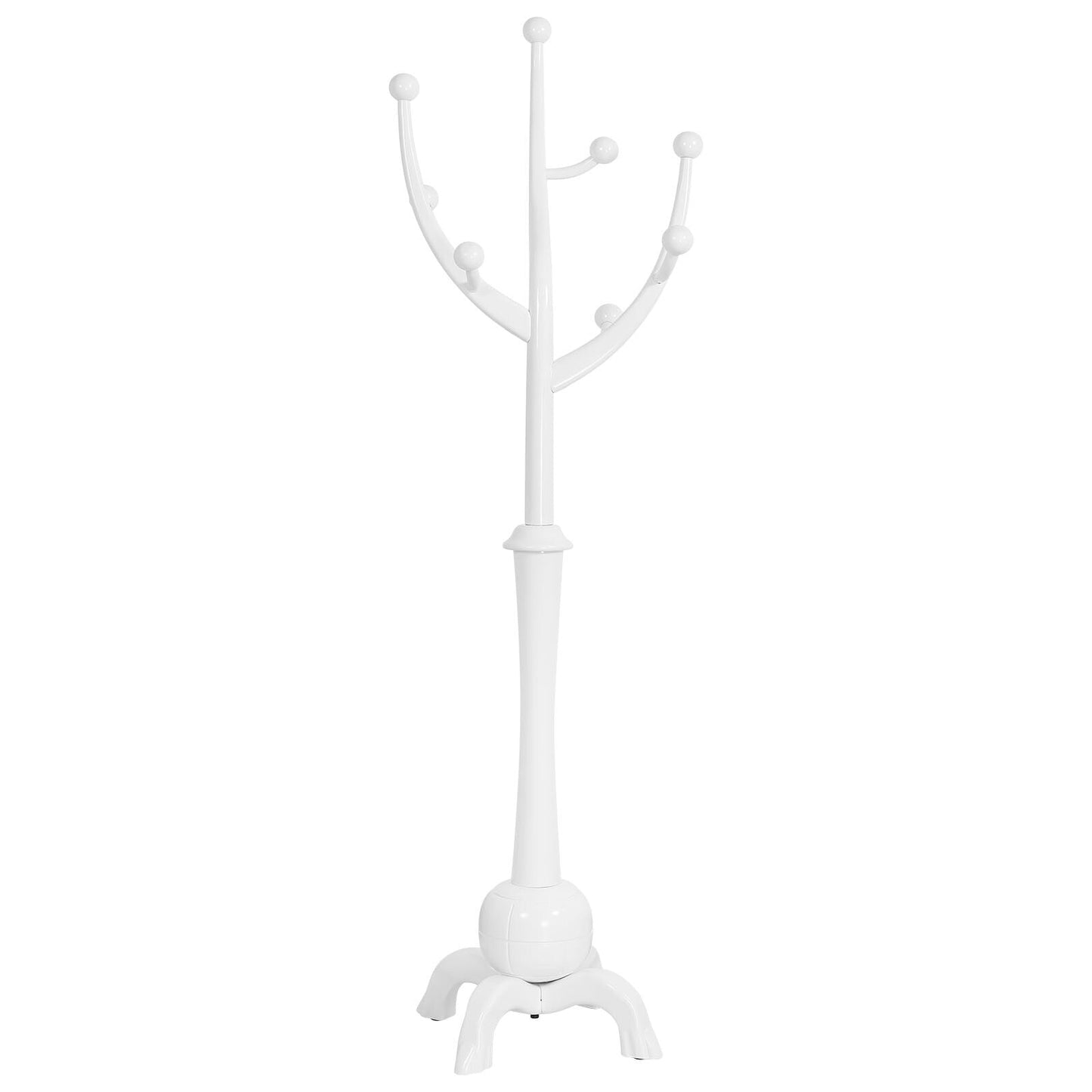 Porte-manteau sur pied en bois de caoutchouc en forme de branche d'arbre avec 8 crochets - 62,2 cm (l) x 179,5 cm (h)
