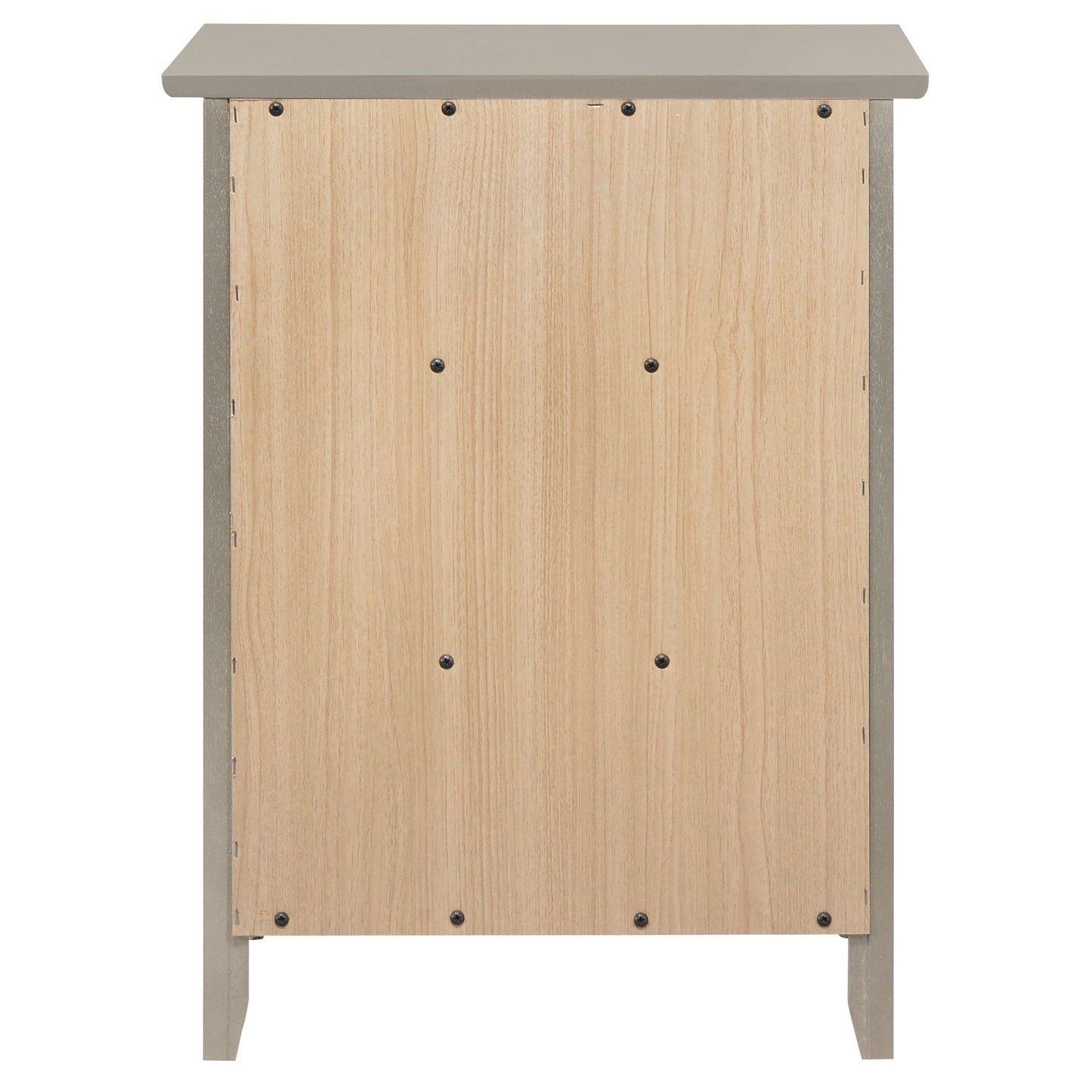 Table de chevet en bois de style transitionnel Daniel à 3 tiroirs