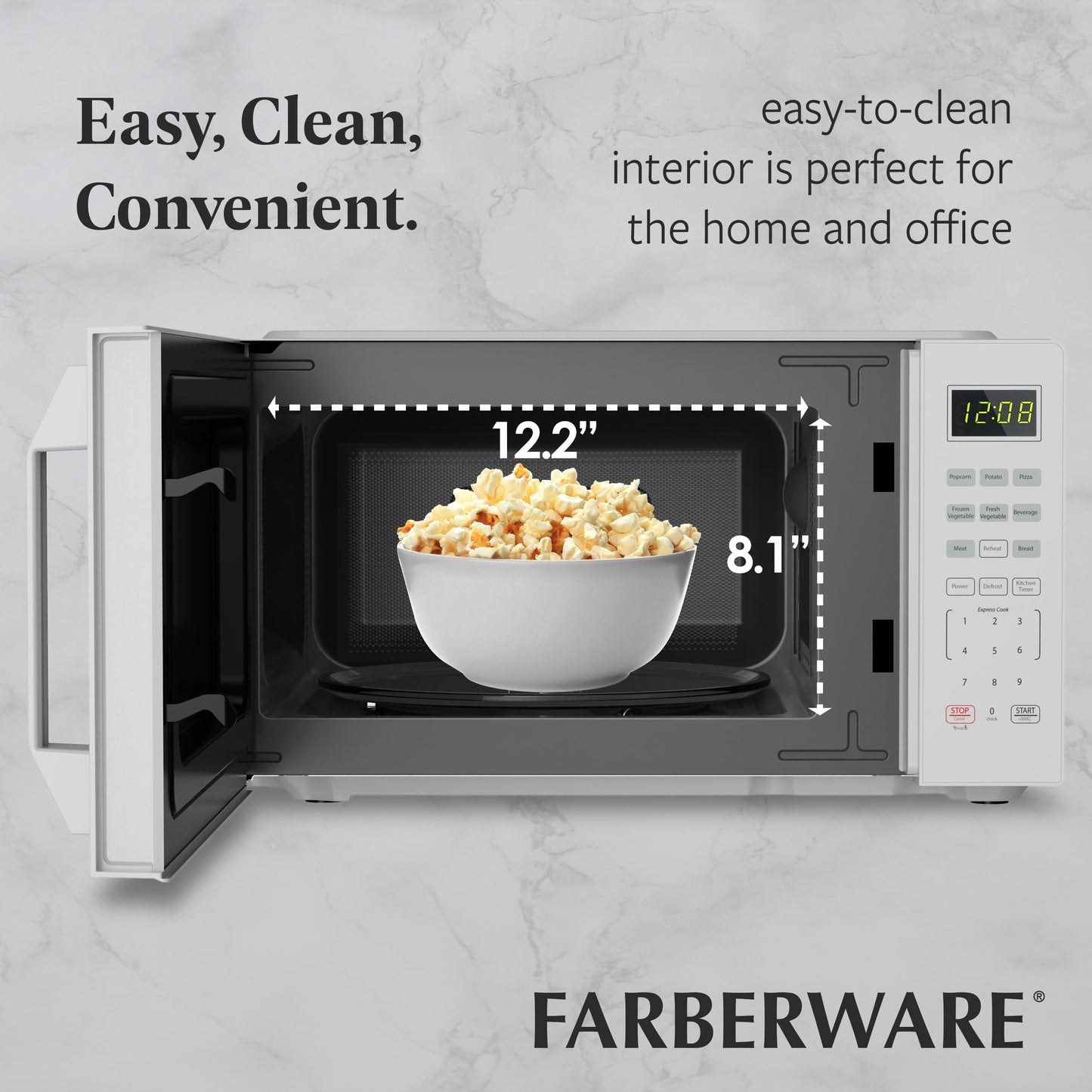 Four à micro-ondes compact de 700 watts de Farberware