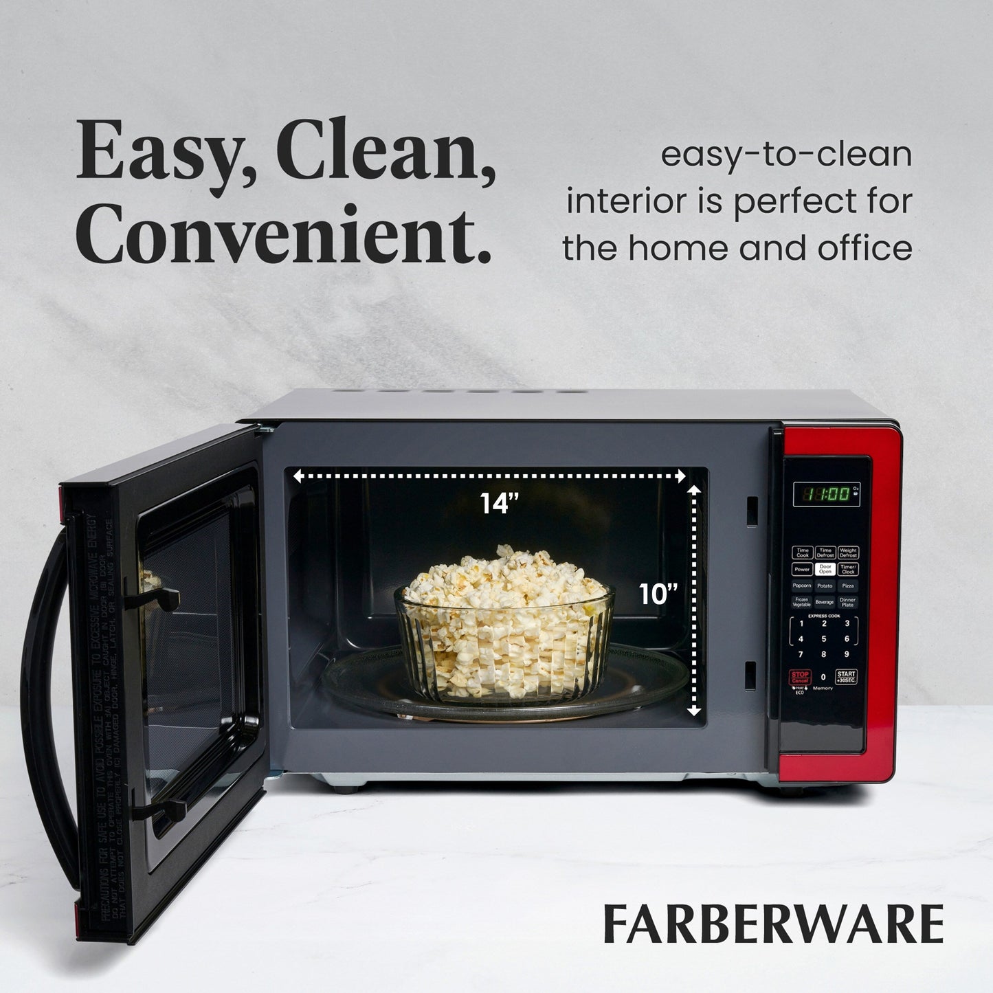 Four à micro-ondes Farberware Classic de 1,1 pi³ et de 1000 watts