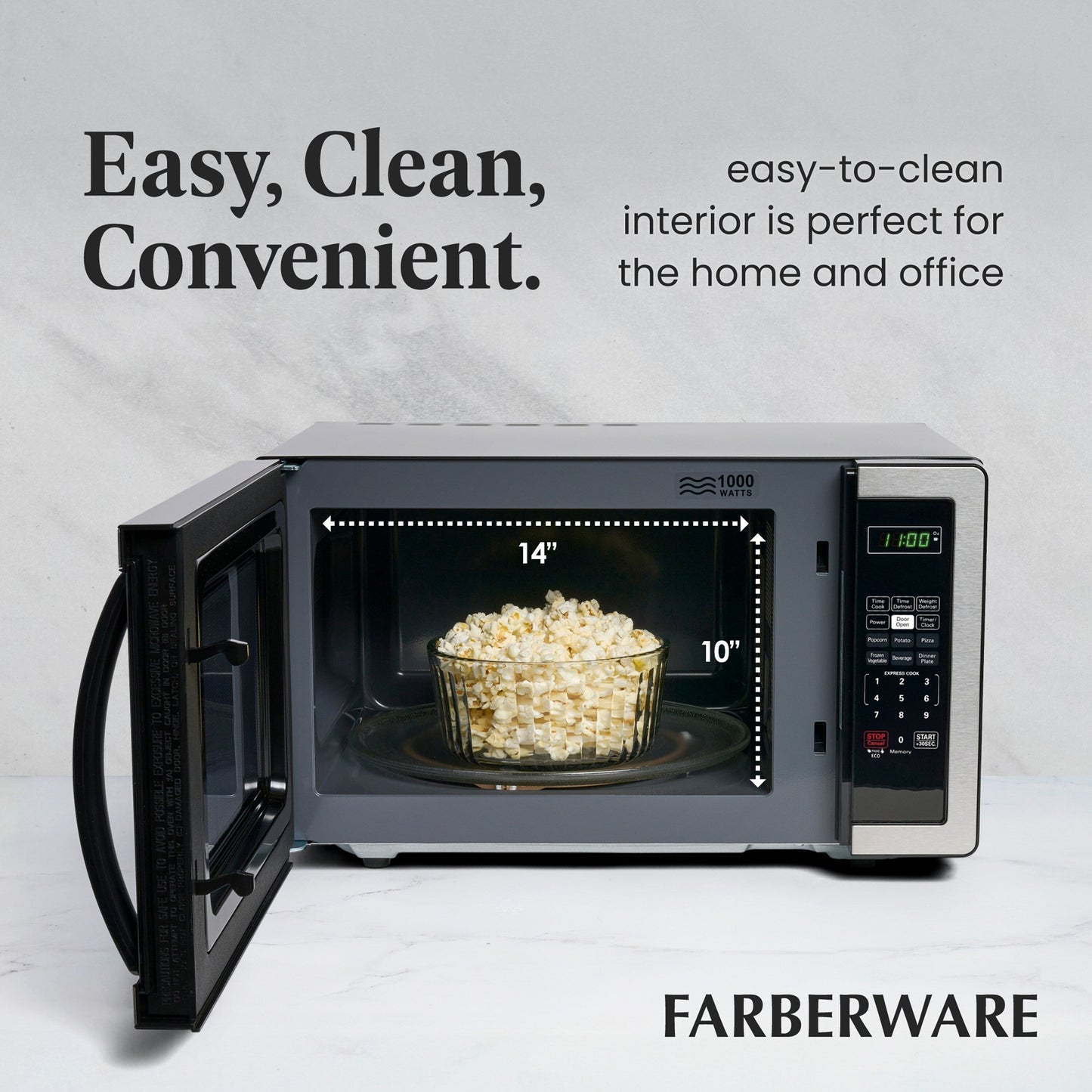 Four à micro-ondes Farberware Classic de 1,1 pi³ et de 1000 watts