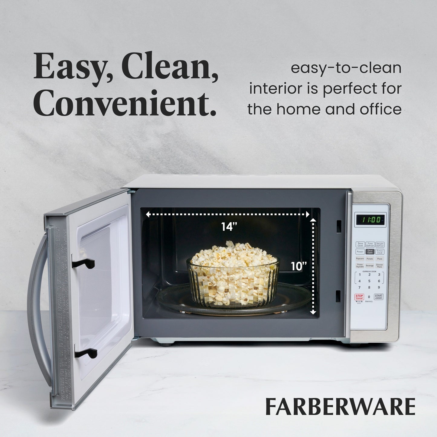 Four à micro-ondes Farberware Classic de 1,1 pi³ et de 1000 watts