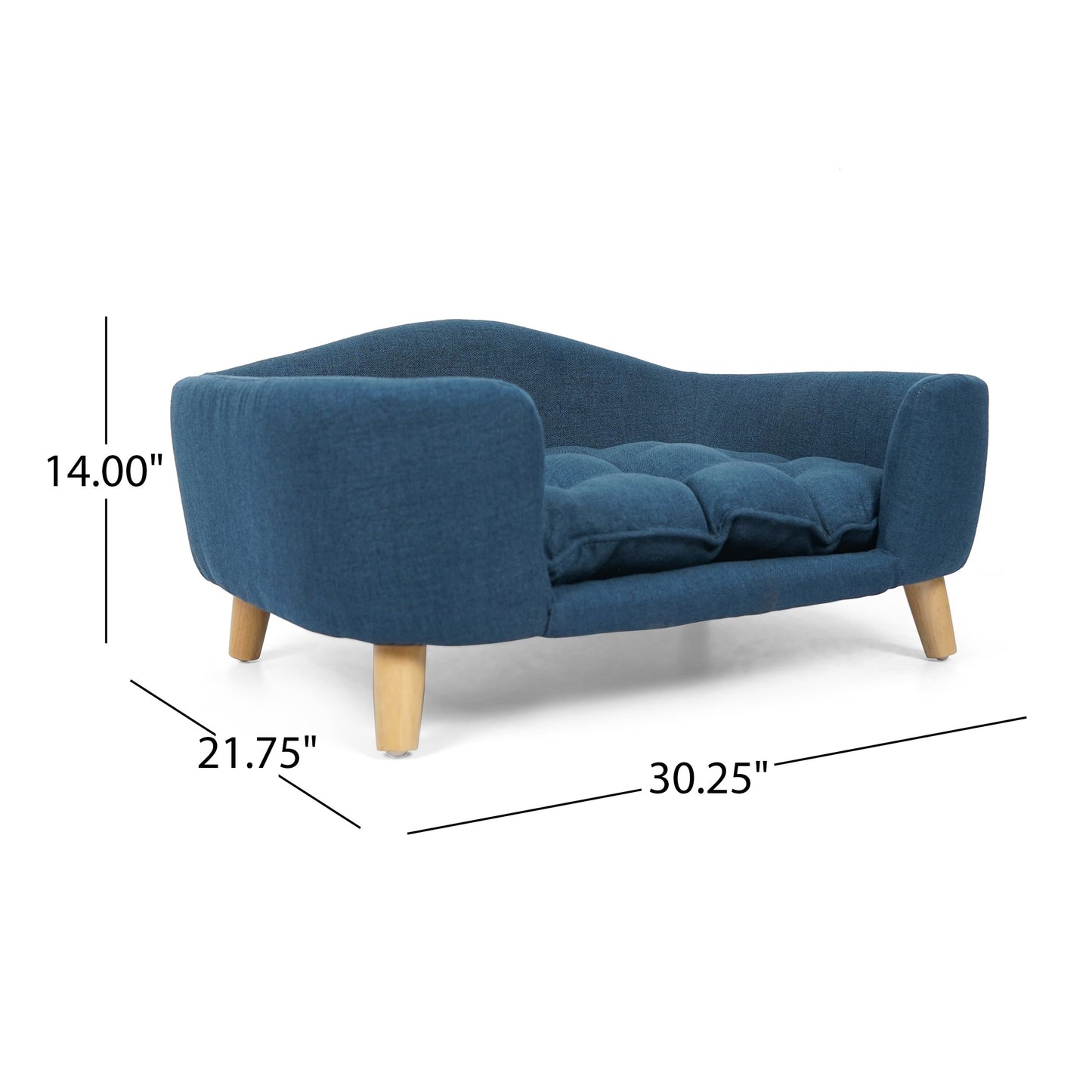 Couchon pour animal de compagnie en tissu Ferncliffe, style milieu de siècle, de Christopher Knight Home