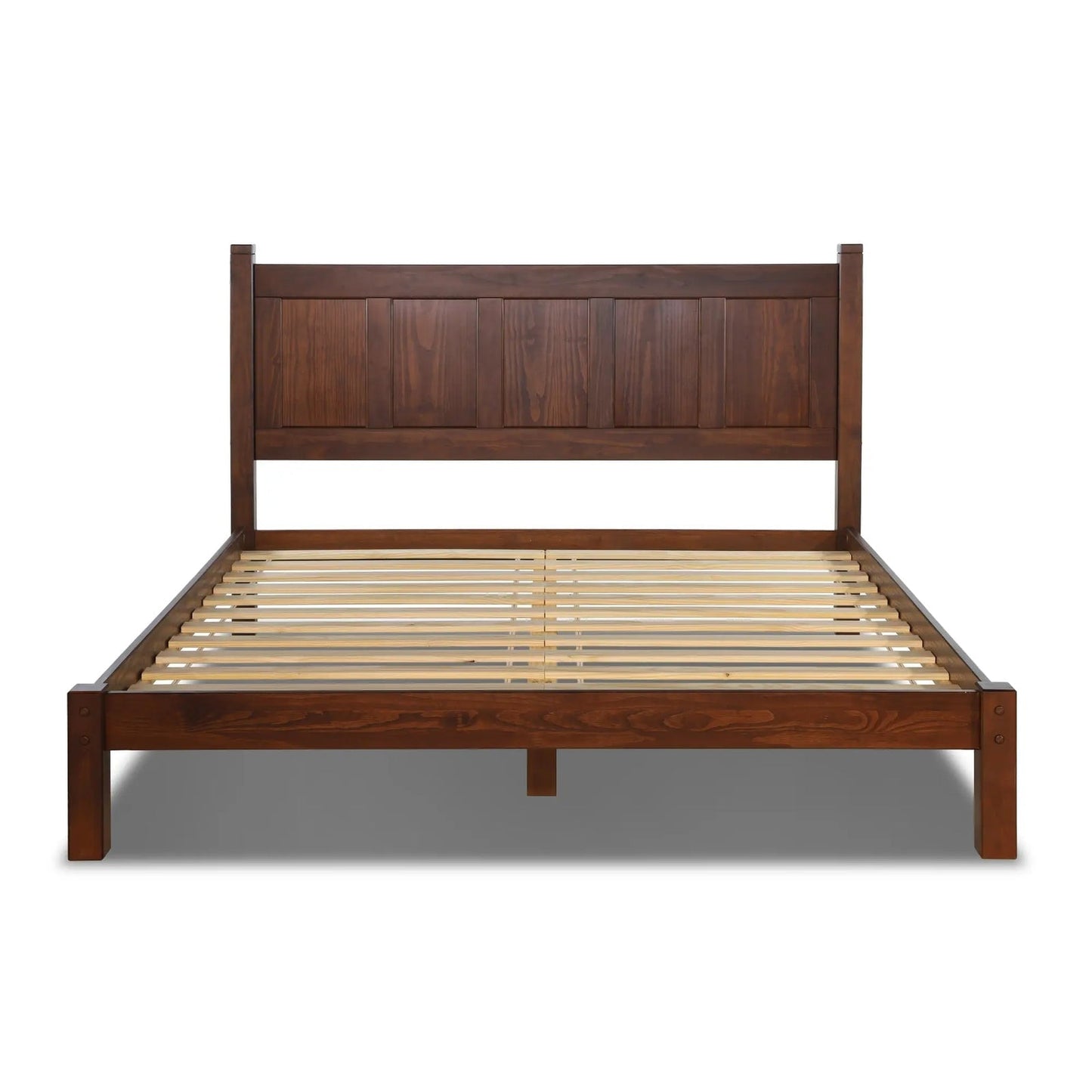 Lit-plateforme à panneaux en bois massif de style Shaker de Grain Wood Furniture
