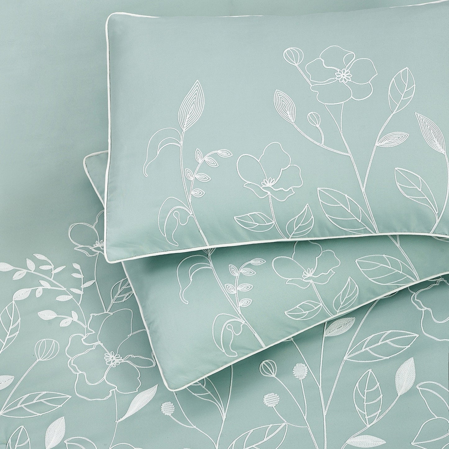 Ensemble de Couette à Motifs Floraux et Botaniques Nanshing Taylor 7 Pièces