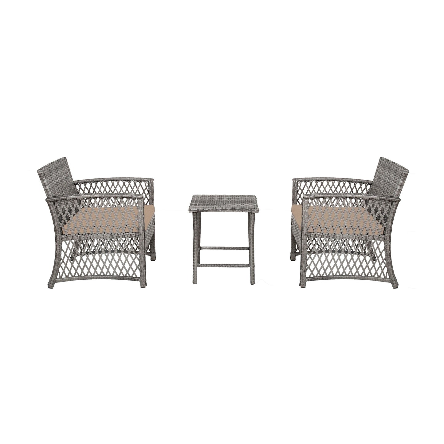 Ensemble de bistro en rotin pour patio Heritage Outdoor, 3 pièces