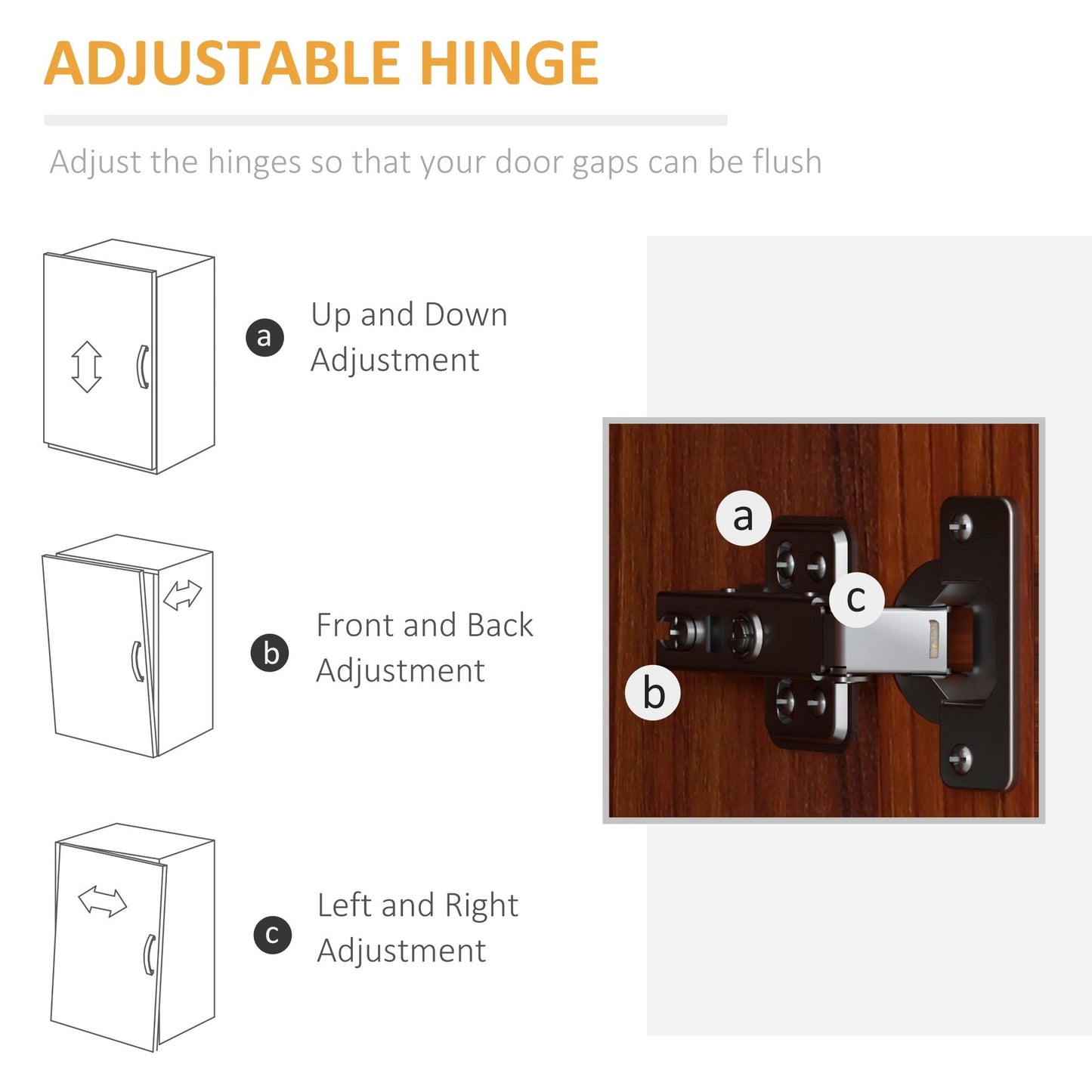 HOMCOM Étagère de rangement pour cuisine, armoire de rangement à 2 portes avec 5 niveaux de rangement et 2 étagères réglables pour salle à manger (63 pouces)