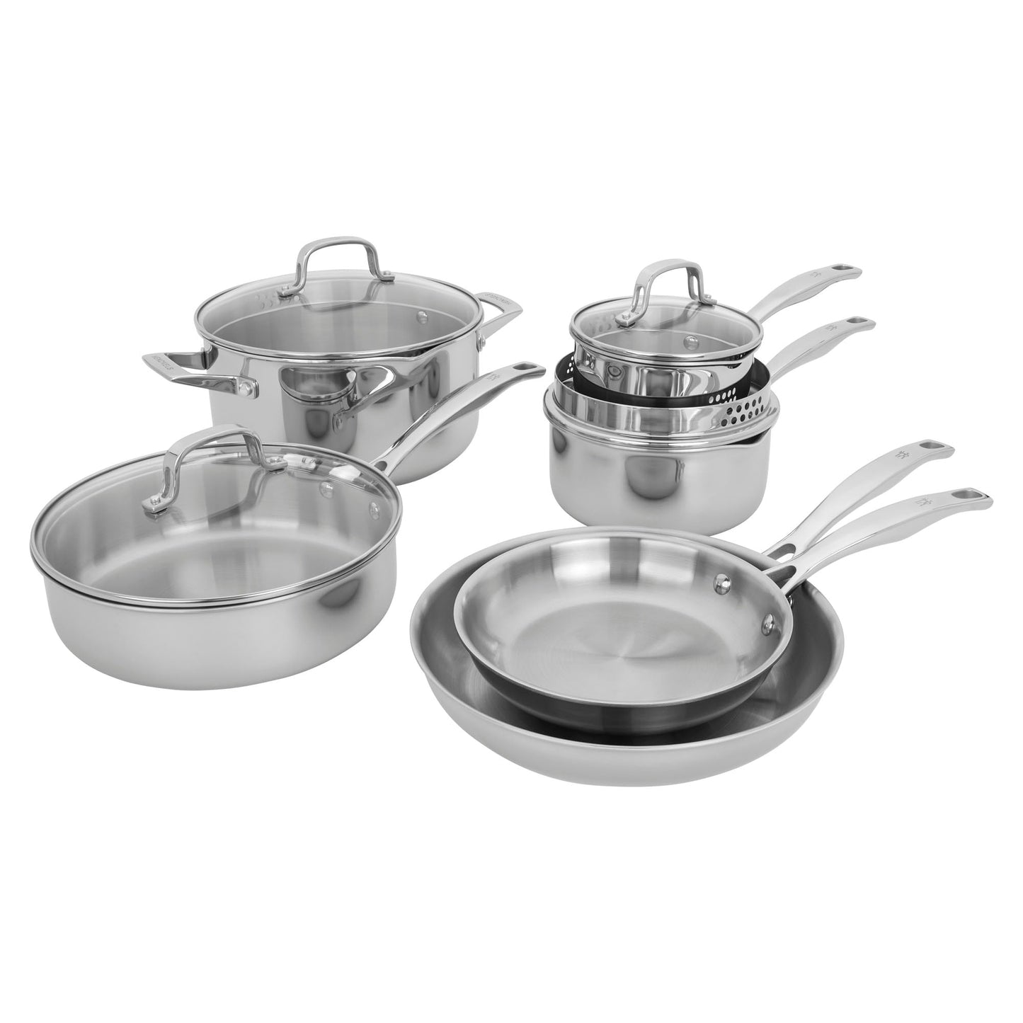 Ensemble de cuisine Henckels Clad H3 10 pièces en acier inoxydable