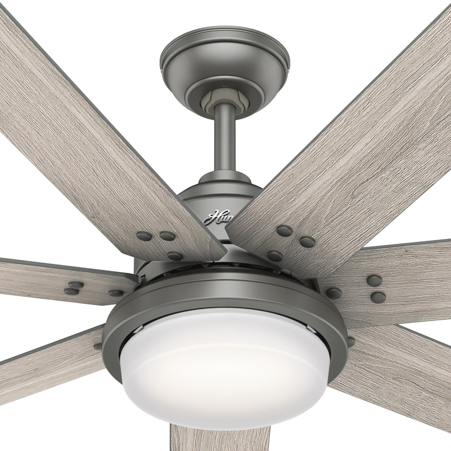 Ventilateur de plafond Hunter WiFi Whittington avec éclairage LED, télécommande - Style moulin à vent - Industriel, ferme, rustique - VENTILATEUR INTELLIGENT !