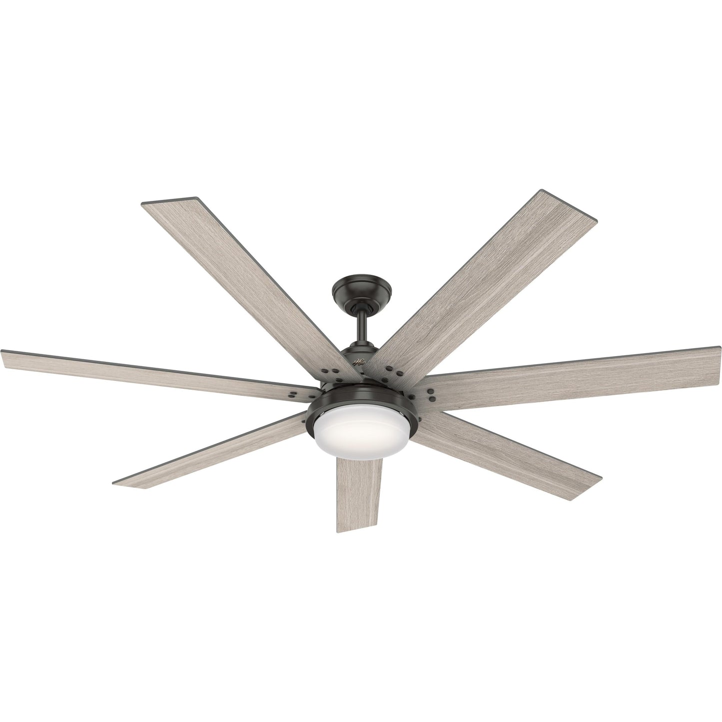 Ventilateur de plafond Hunter WiFi Whittington avec éclairage LED, télécommande - Style moulin à vent - Industriel, ferme, rustique - VENTILATEUR INTELLIGENT !