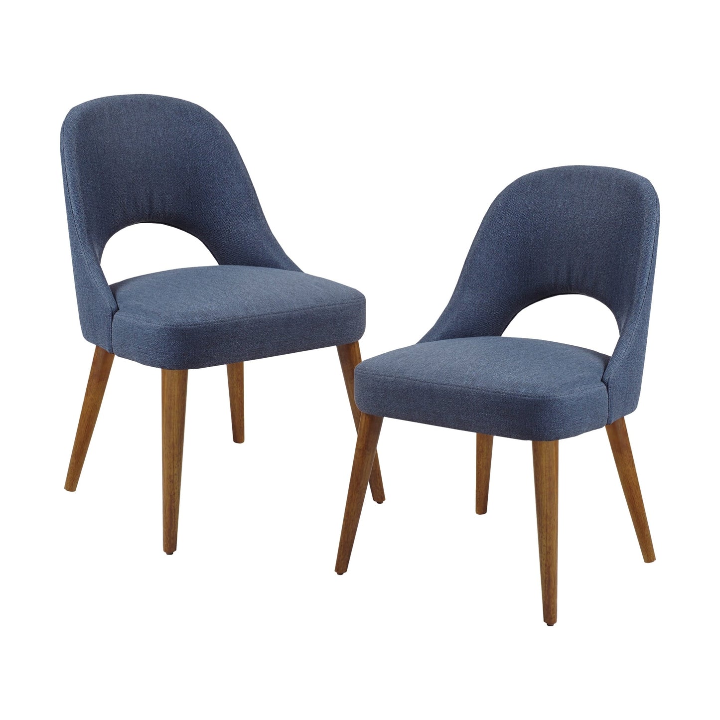 INK IVY Nola Chaises de salle à manger rembourrées avec dossier ajouré (lot de 2)
