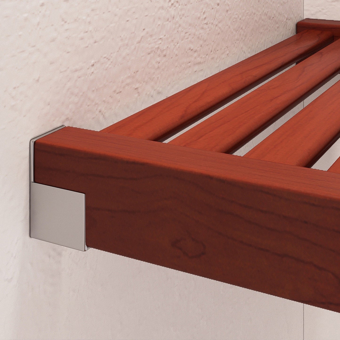 John Louis Home Système de dressing simple en bois massif, couleur acajou rouge
