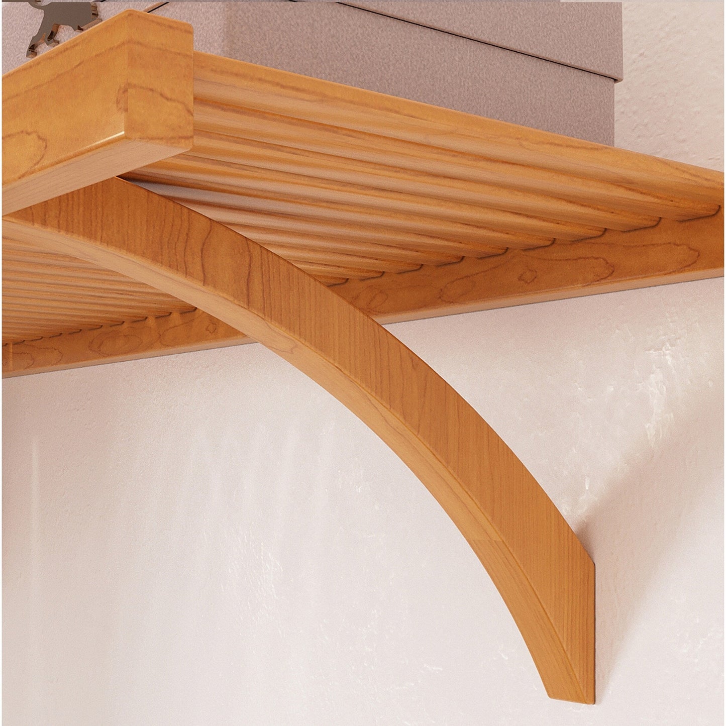 Système de rangement à armoire intégrée en bois massif Simplicity de John Louis Home, couleur érable miel