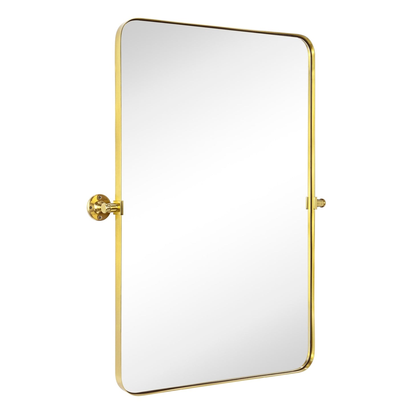 TEHOME Jonathan Miroir mural rectangulaire pivotant et inclinable en métal