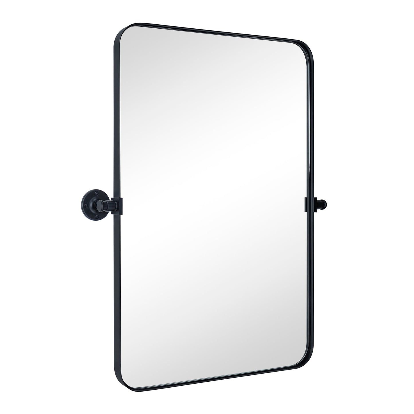 TEHOME Jonathan Miroir mural rectangulaire pivotant et inclinable en métal