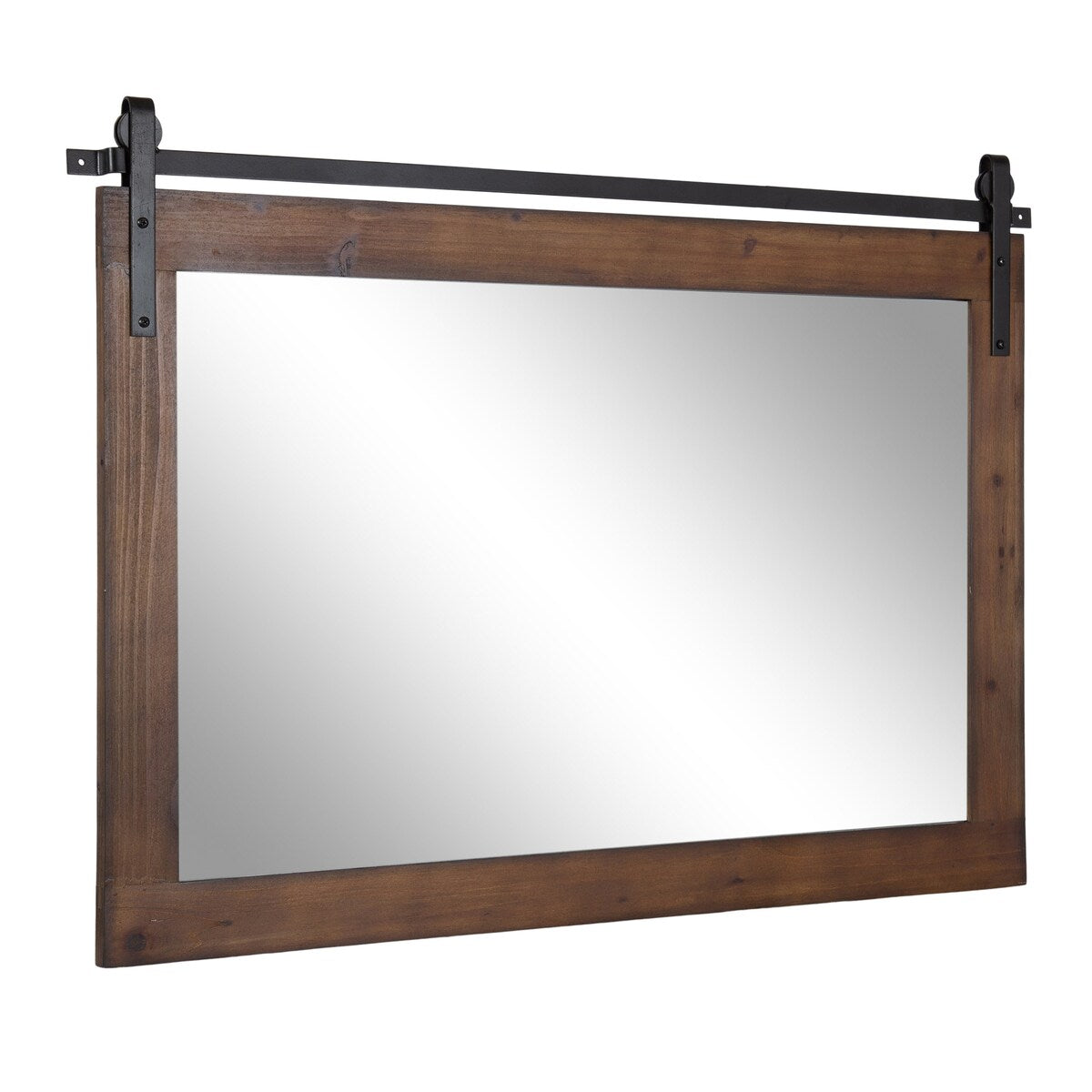 Kate and Laurel Cates Miroir mural rectangulaire rustique