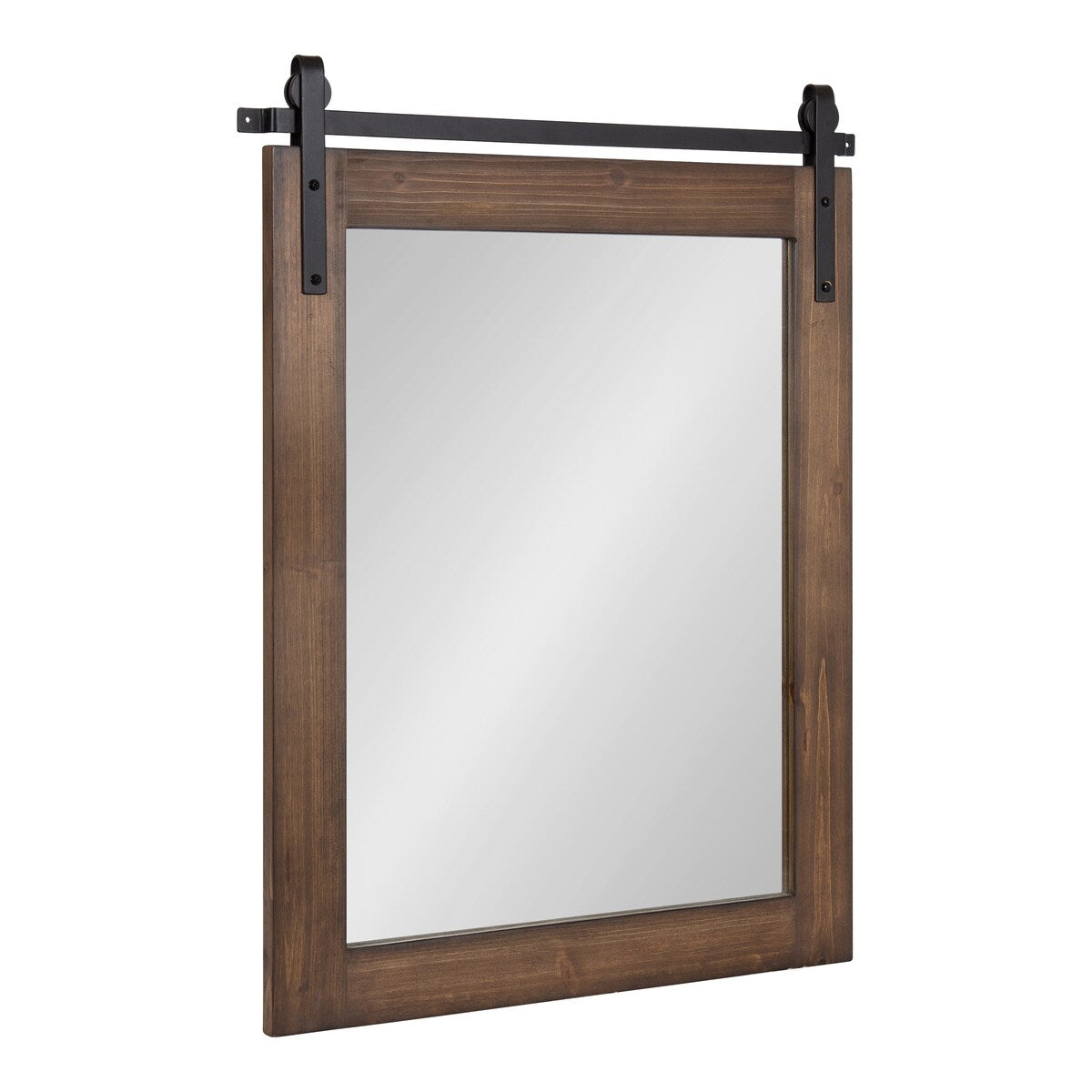 Kate and Laurel Cates Miroir mural rectangulaire rustique