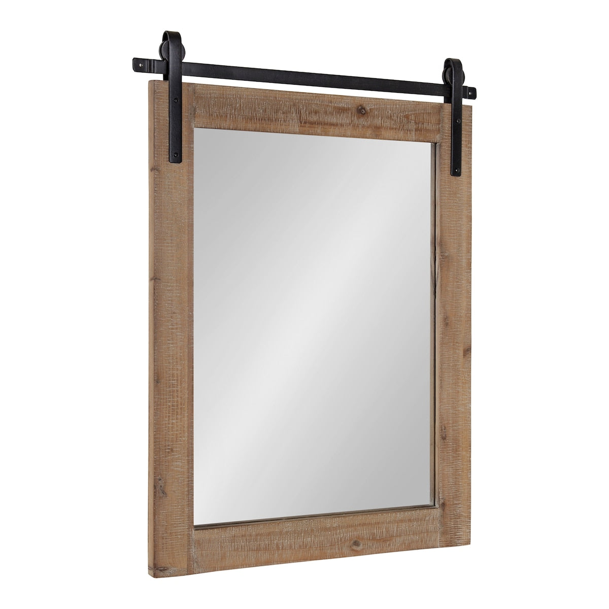 Kate and Laurel Cates Miroir mural rectangulaire rustique